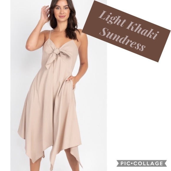 Blu Trends Dresses & Skirts - 1 Left!! Light Khaki Sundress